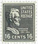 U.S. #821 16c Abraham Lincoln MNH