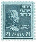 U.S. #826 21c Chester A. Arthur MNH