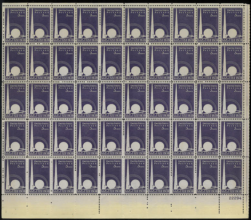 U.S. #853 New York World Fair MNH