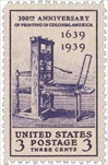 U.S. #857 Printing Tercentenary MNH