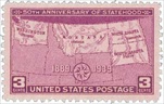 U.S. #858 50th Anniversary of Statehood MNH