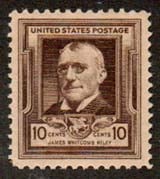 U.S. #868 10c James Whitcomb Riley MNH