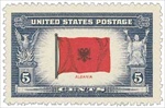 U.S. #918 Flag of Albania MNH