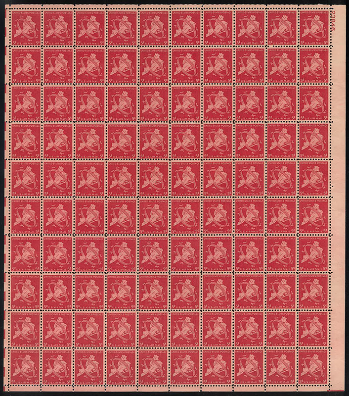 U.S.#C38 5c N.Y. City Jubilee Pane of 100