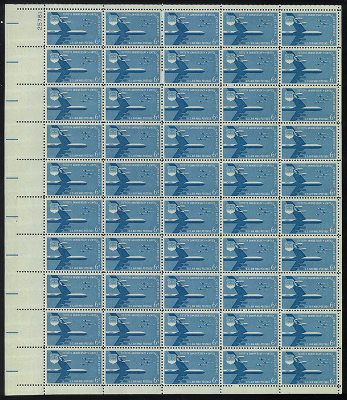 U.S.#C49 Air Force 50th Anniversary Pane of 50