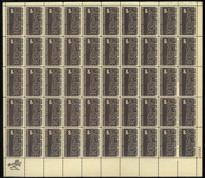 U.S. #C70 8c Alaska Purchase Pane of 50