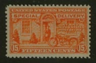 U.S. #E13 Motorcycle Delivery 15c MNH