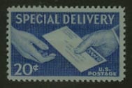 U.S. #E20 Special Delivery Letter 20c MNH