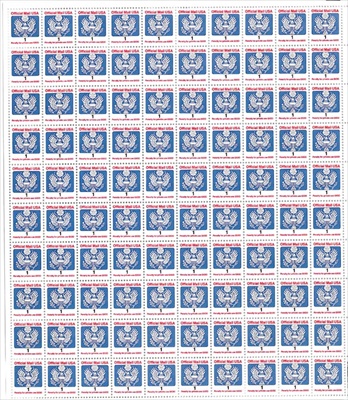 U.S. #O143 1c Official Mail