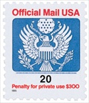 U.S. #O155 20c Official MNH