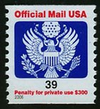 U.S. #O160 39c Official MNH