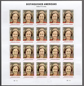 U.S. #5699 Katharine Graham, 2-ounce, Pane of 20