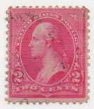U.S. #252 Used 2c Washington, carmine, type III