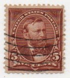 U.S. #255  5c Grant - Used