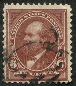 U.S. #256  6c Garfield - Used