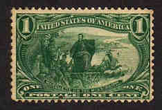 U.S. #285 Marquette on the Mississippi 1c Used