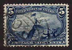 U.S. #288 Fremont on the Rocky Mtn. 5c Used