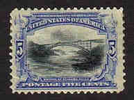 U.S. #297 Bridge at Niagara Falls 5c Used