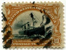 U.S. #299 Steamship 10c Used