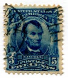 U.S. #304 5c Lincoln Used