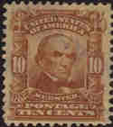 U.S. #307 10c Daniel Webster Used