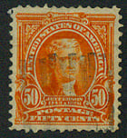 U.S. #310 50c Thomas Jefferson Used
