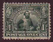 U.S. #328 Captain John Smith 1c Used