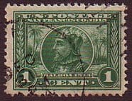 U.S. #397 Vasco Nunez de Balboa 1c Used