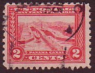 U.S. #402 Pedro Miguel Locks 2c Used