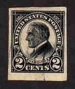 U.S. #611 Harding Memorial Imperf Used