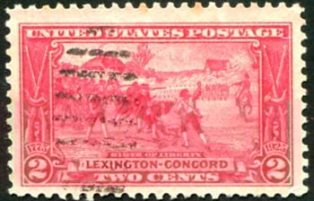 U.S. #618 'Birth of Liberty' by Sandham Used