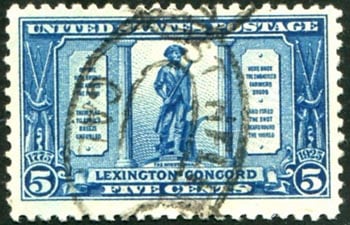 U.S. #619 'The Minute Man' Used