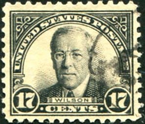 U.S. #623 17c Woodrow Wilson Used