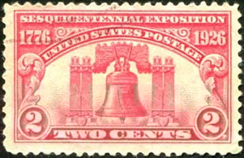 U.S. #627 Liberty Bell Used