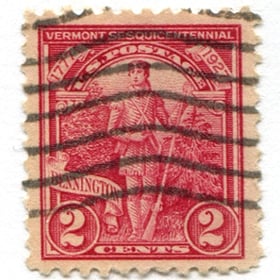 U.S. #643 Vermont Sesquicentennial Used