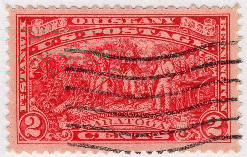 U.S. #644 Burgoyne Surrender Used
