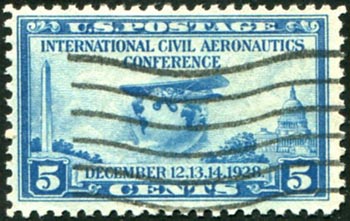 U.S. #650 Aeronautics Conference 5c Used