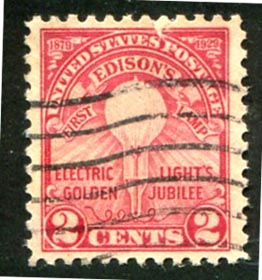 U.S. #654 Electric Light Perf. 11 Used