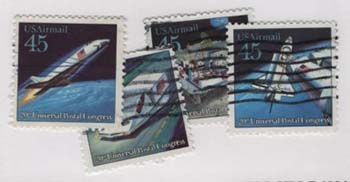 U.S. #C122-25 Futuristic Mail Used
