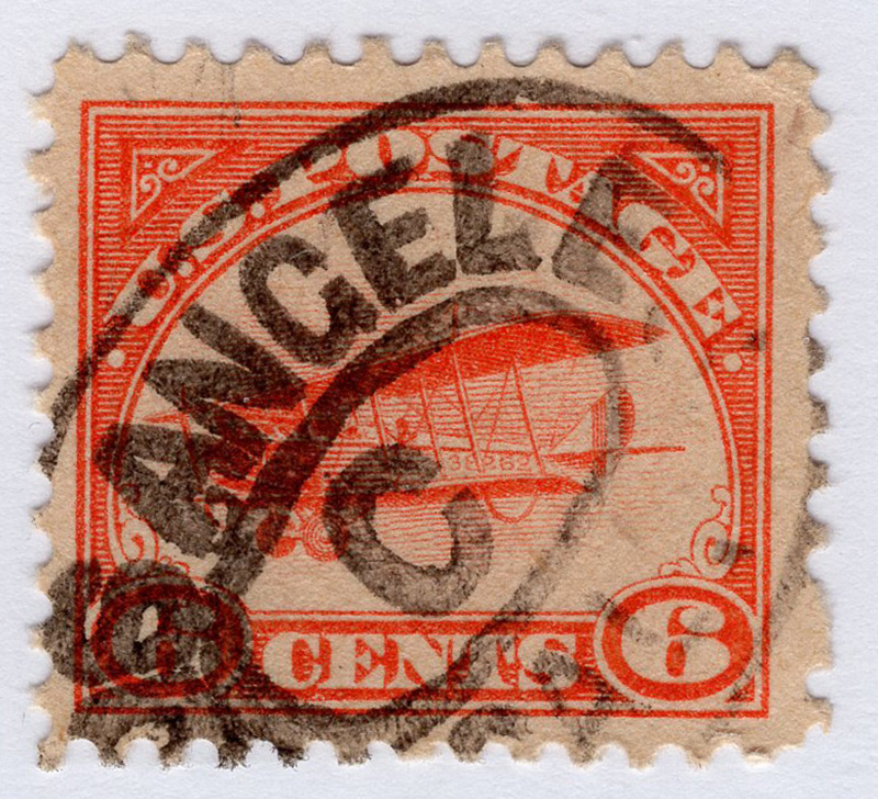 U.S. #C1 6c Biplane, Orange Used