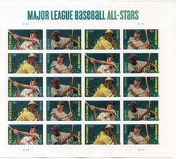 U.S. #4694-97 Baseball All-Stars, Pane of 20