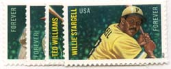 U.S. #4694-97 Baseball All-Stars, 4 Singles