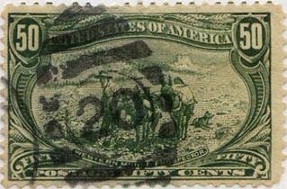 U.S. #291 Western Mining Prospector 50c Used