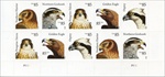 U.S. #4612a Birds of Prey PNB of 10