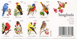 U.S. #4891b Songbirds Dbl-Sided Booklet of 20