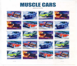 U.S. #4747 Muscle Cars Pane of 20