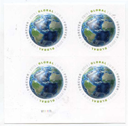 U.S. #4740 Global - Earth PNB of 4