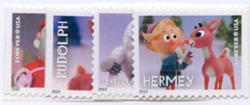 U.S. #4946-4949 Rudolph the Red-Nosed Reindeer, 4 Singles