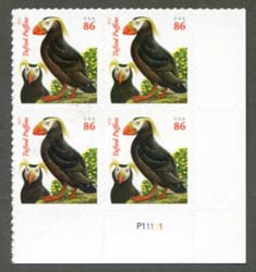 U.S. #4737A Puffin PNB of 4