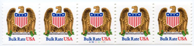 U.S. #2603 USA Bulk Rate Eagle PNC(5) #22221